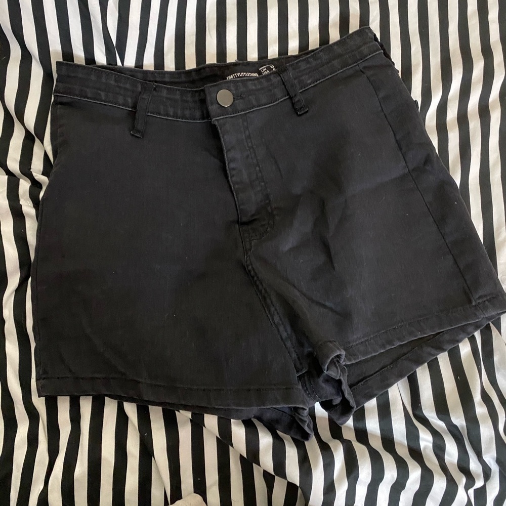 Black high waisted shorts